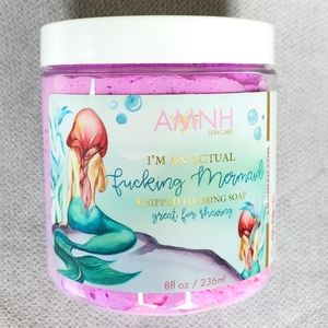 AMNH Skin Care Mermaid Kisses Whipped Soap - Shaving Washing Cleansing Aminnah